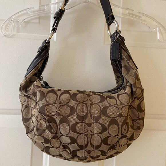 Coach Bag Coach Purse Signature Coach Canvas Boho Brown Soho Bag - Picture 4 of 4